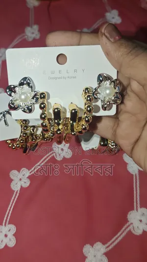 ভাইরাল কোরিয়ান জুয়েলারি ৩ পিস সেট