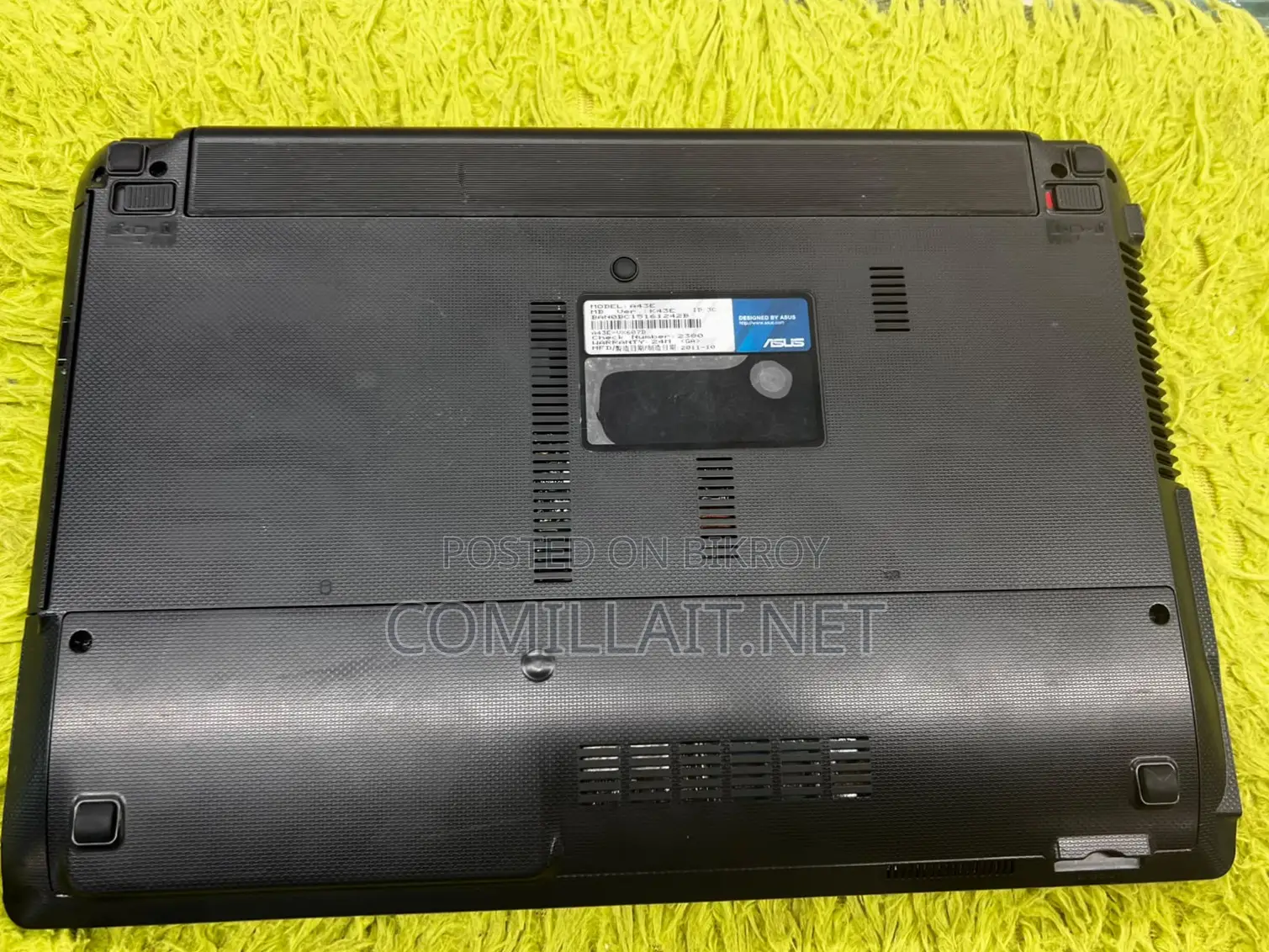 Asus K43E, intel Core i3, 128gb SSD, 4gb-Ram