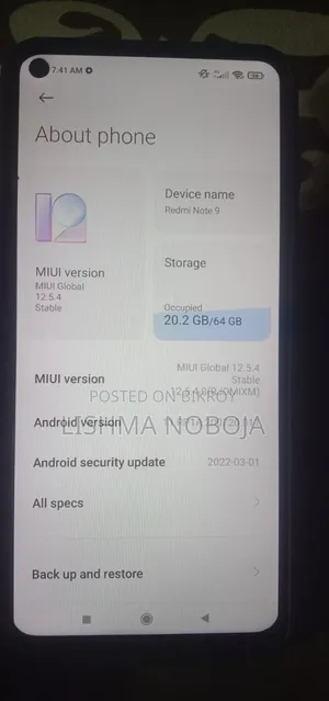 মোবাইল ফোন ৬৪ জিবি নীল
