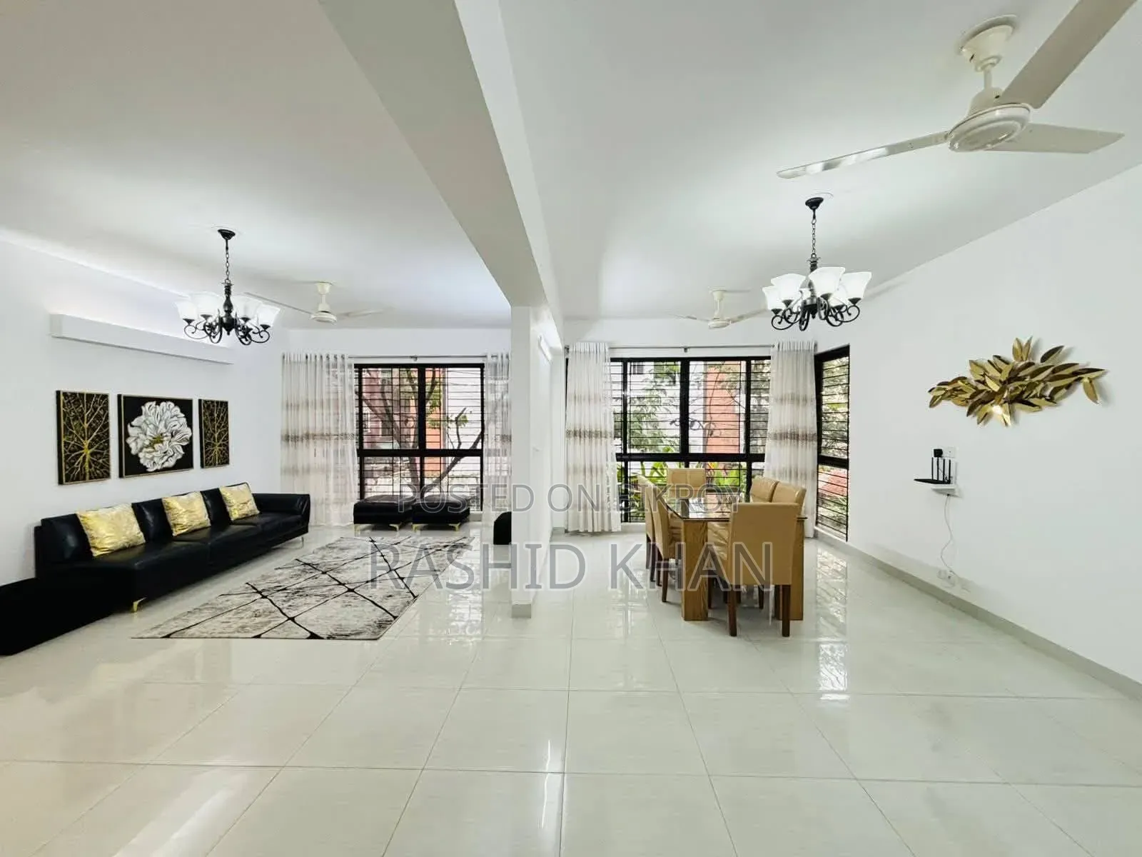 Furnished 3-bedroom Apartment in Bashundhara for rent