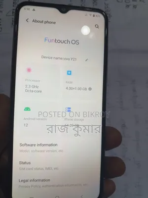 Vivo Y21 64 GB Blue