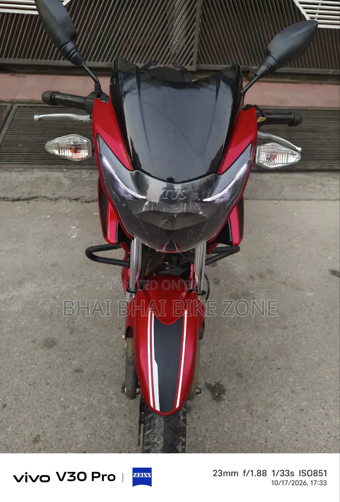 TVS Apache RTR 160 2V 2018 Red