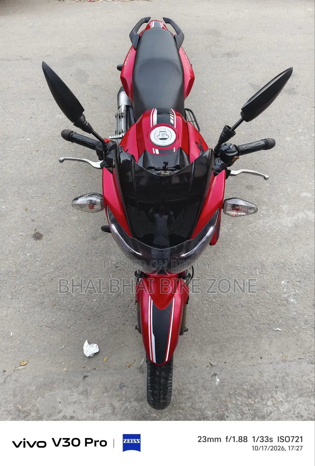 TVS Apache RTR 160 2V 2018 Red