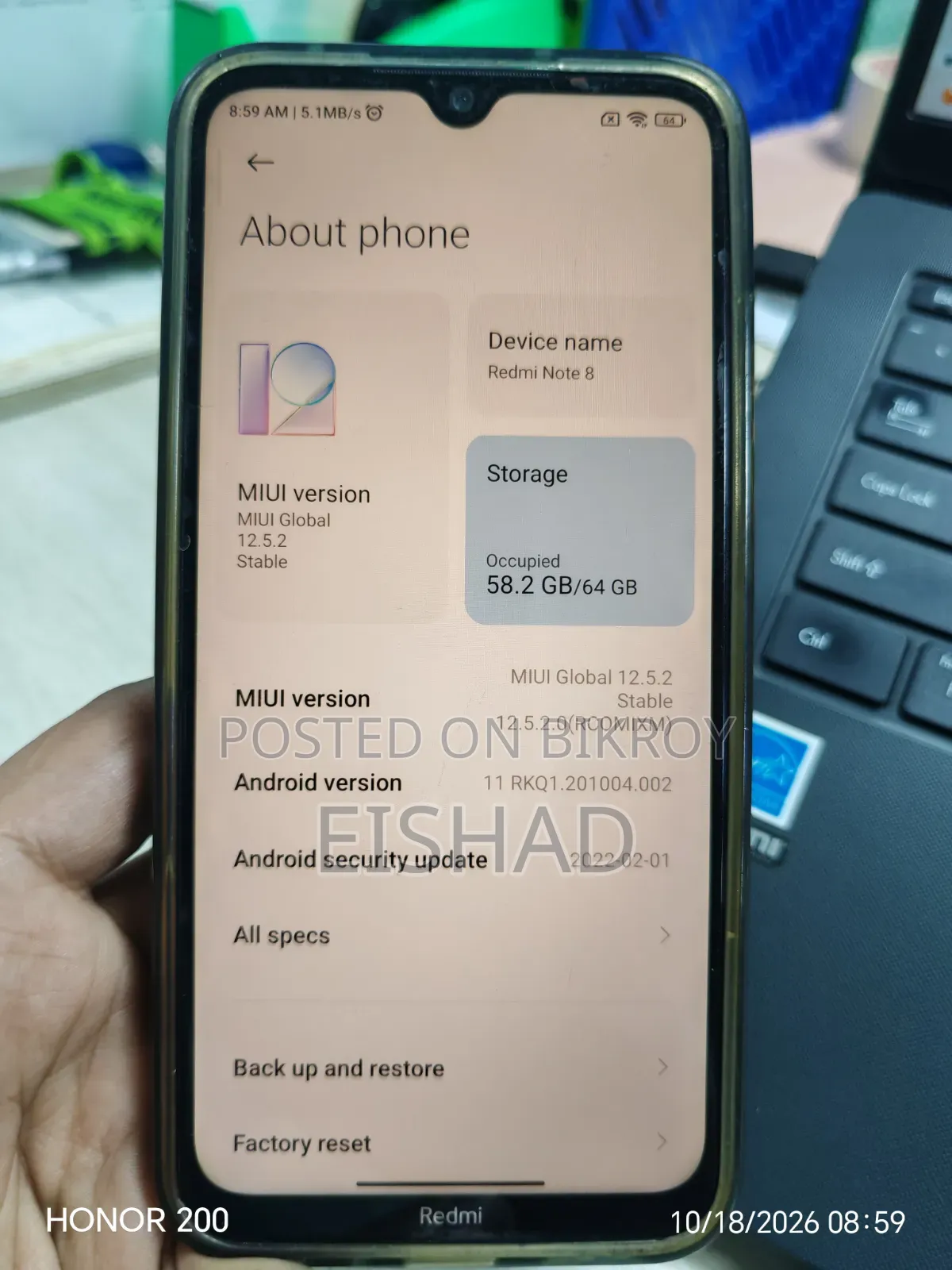 Xiaomi Redmi Note 8 64 GB Blue