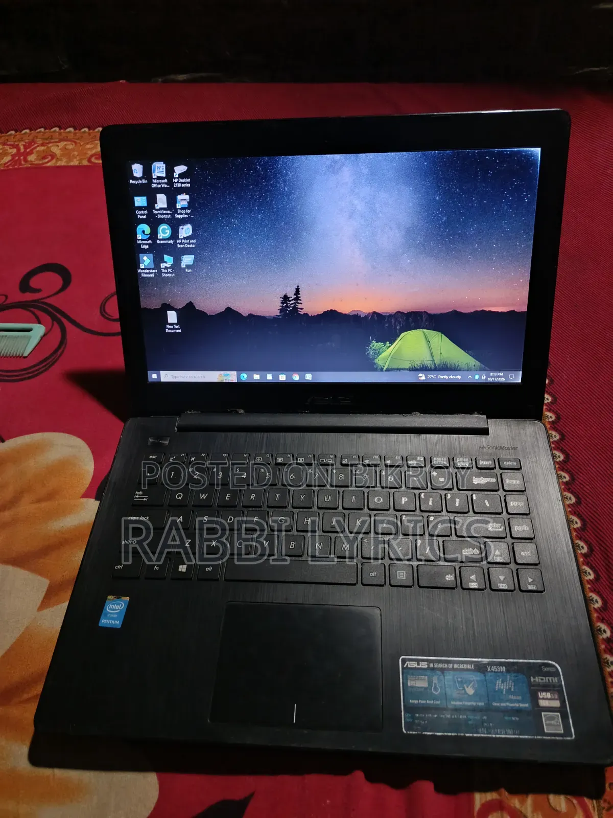 Laptop Asus X450CA 4GB Intel Pentium HDD 128GB