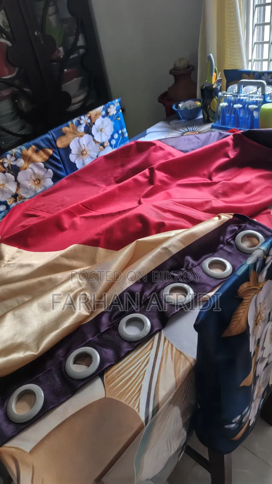 A Pair of Window Curtains for Sale