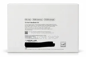 New Laptop Apple MacBook Air 2026 M5 16GB Apple M5 SSD 512GB
