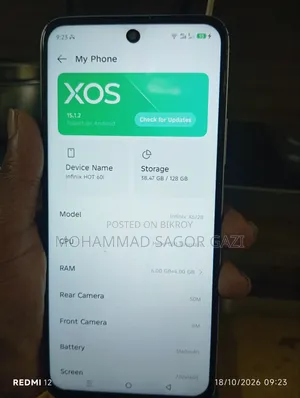 Infinix Hot 60i 64 GB Graphite