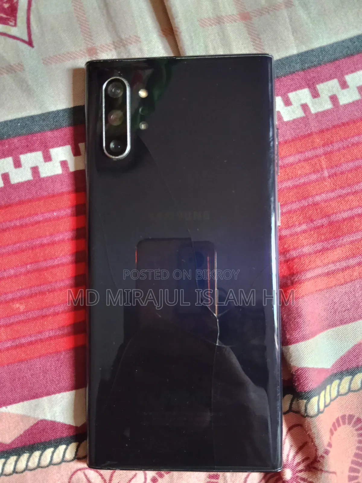স্যামসাং গ্যালাক্সি নোট ১০ প্লাস ২৫৬ জিবি ব্ল্যাক