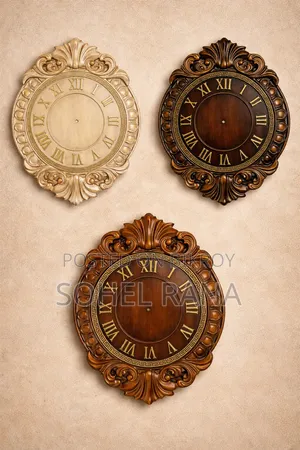 Luxury Wooden Wall Clock.