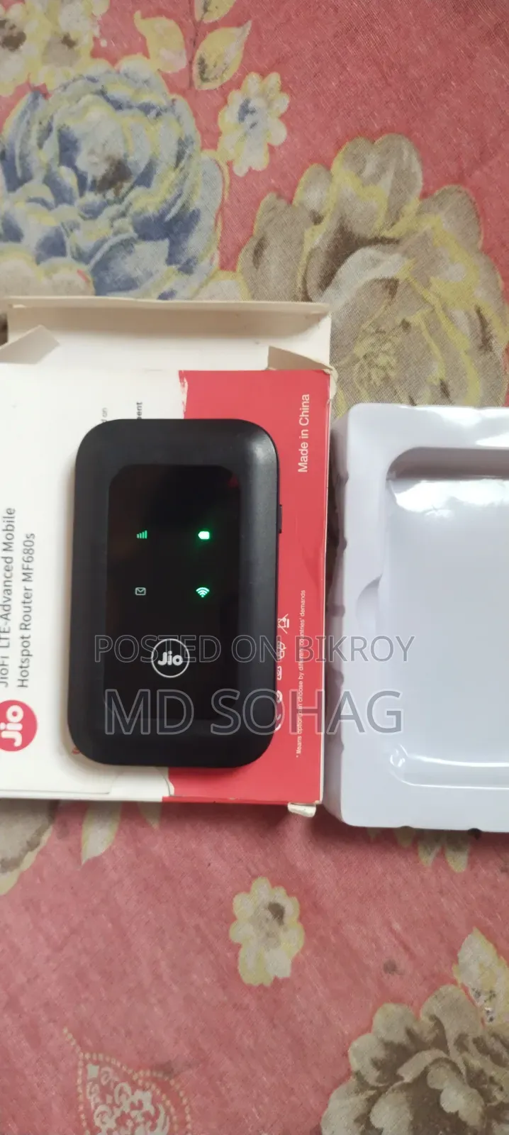 JioFi MF680S 4G LTE পকেট রাউটার / মোবাইল হটস্পট (বক্স সহ)
