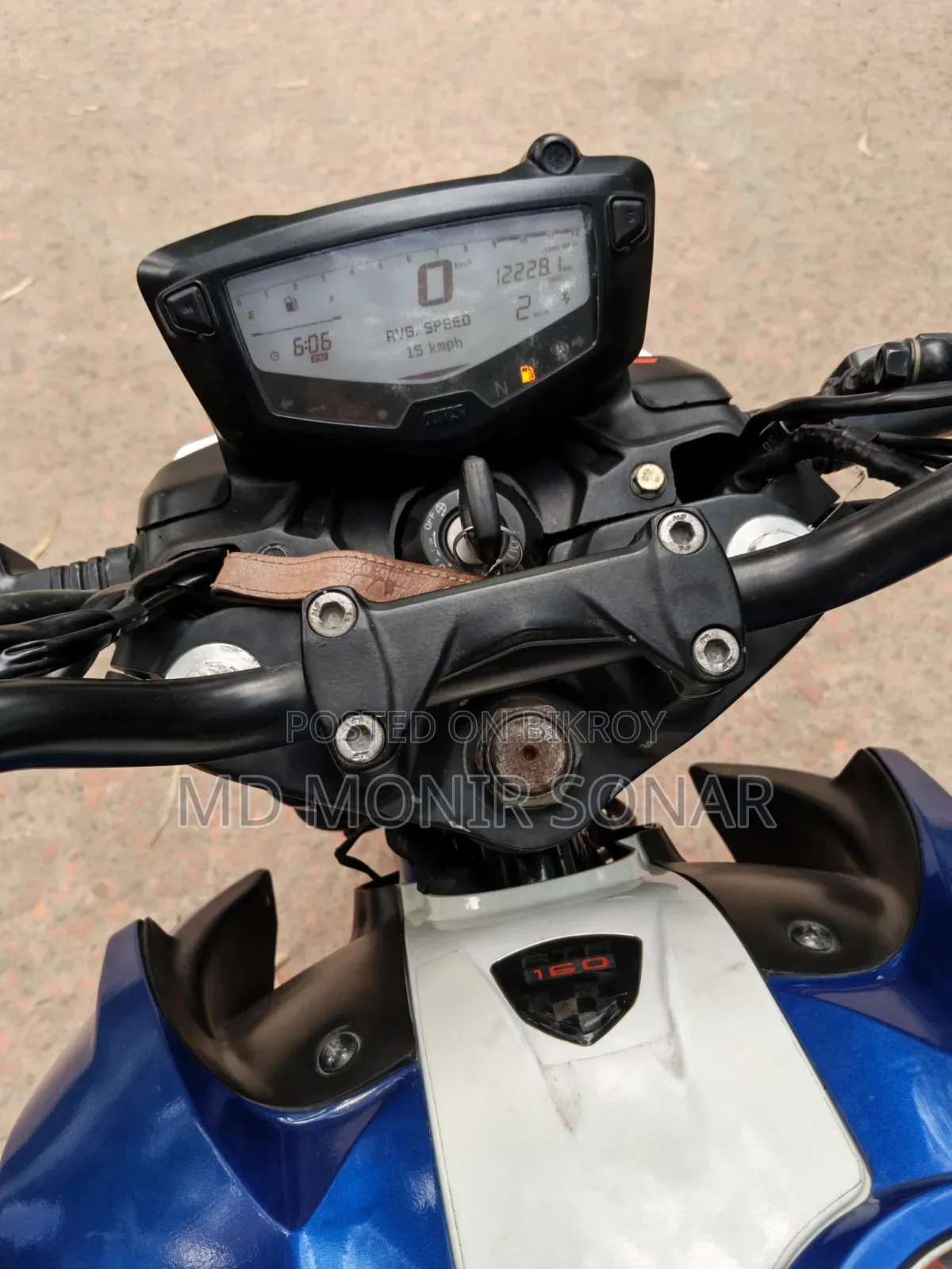 TVS Apache RTR 160 4V 2022 Blue
