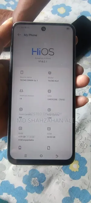Tecno Spark Go 64 GB Silver