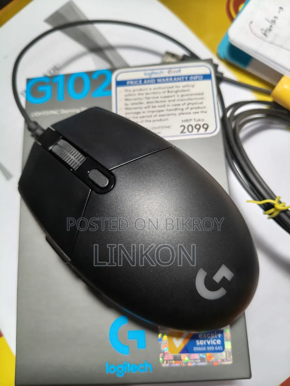 লজিটেক জি১০২ লাইটসিঙ্ক গেমিং মাউস