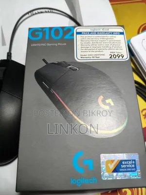 লজিটেক জি১০২ লাইটসিঙ্ক গেমিং মাউস