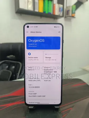 ওয়ানপ্লাস ৯আরটি ৫জি ২৫৬ জিবি ব্ল্যাক