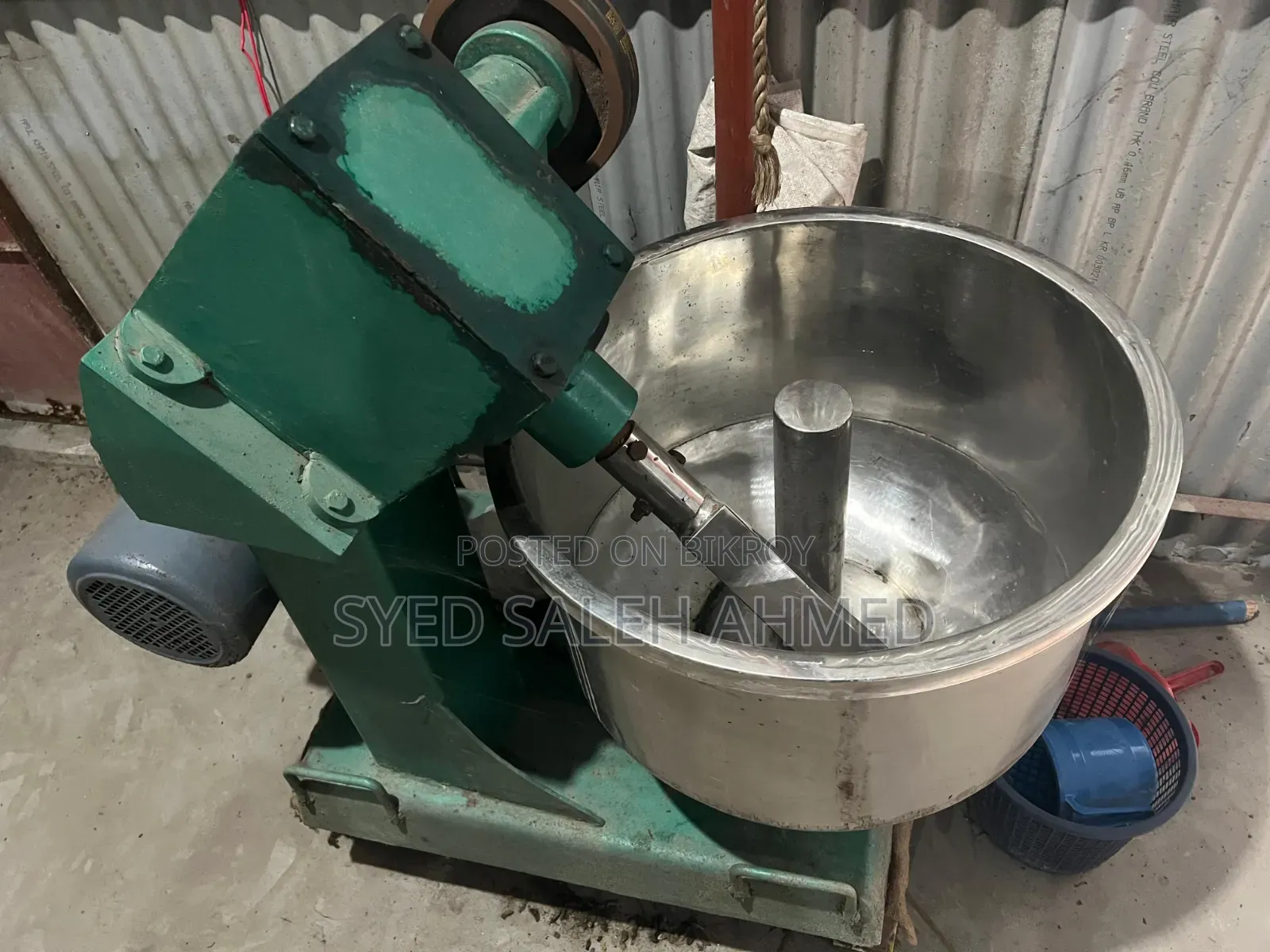 All machinery of a running bakery