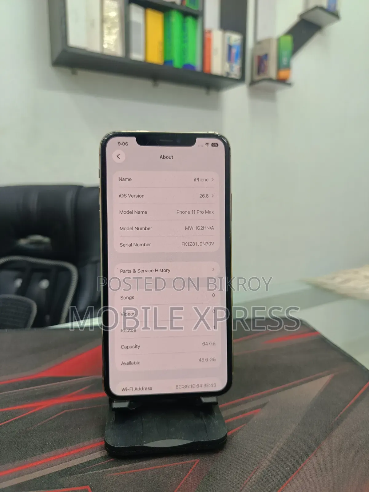 অ্যাপল আইফোন ১১ প্রো ম্যাক্স ৬৪ জিবি রোজ গোল্ড