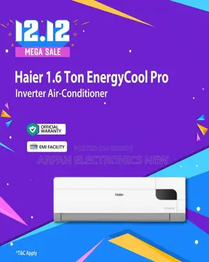 Haier DC Inverter AC 1.6 TON Energy Saving: Upto 65% Energy Saving