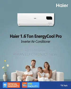 Haier DC Inverter AC 1.6 TON Energy Saving: Upto 65% Energy Saving