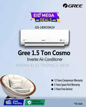GREE DC Inverter AC 1.5 TON Energy Saving: Upto 65% Energy Saving