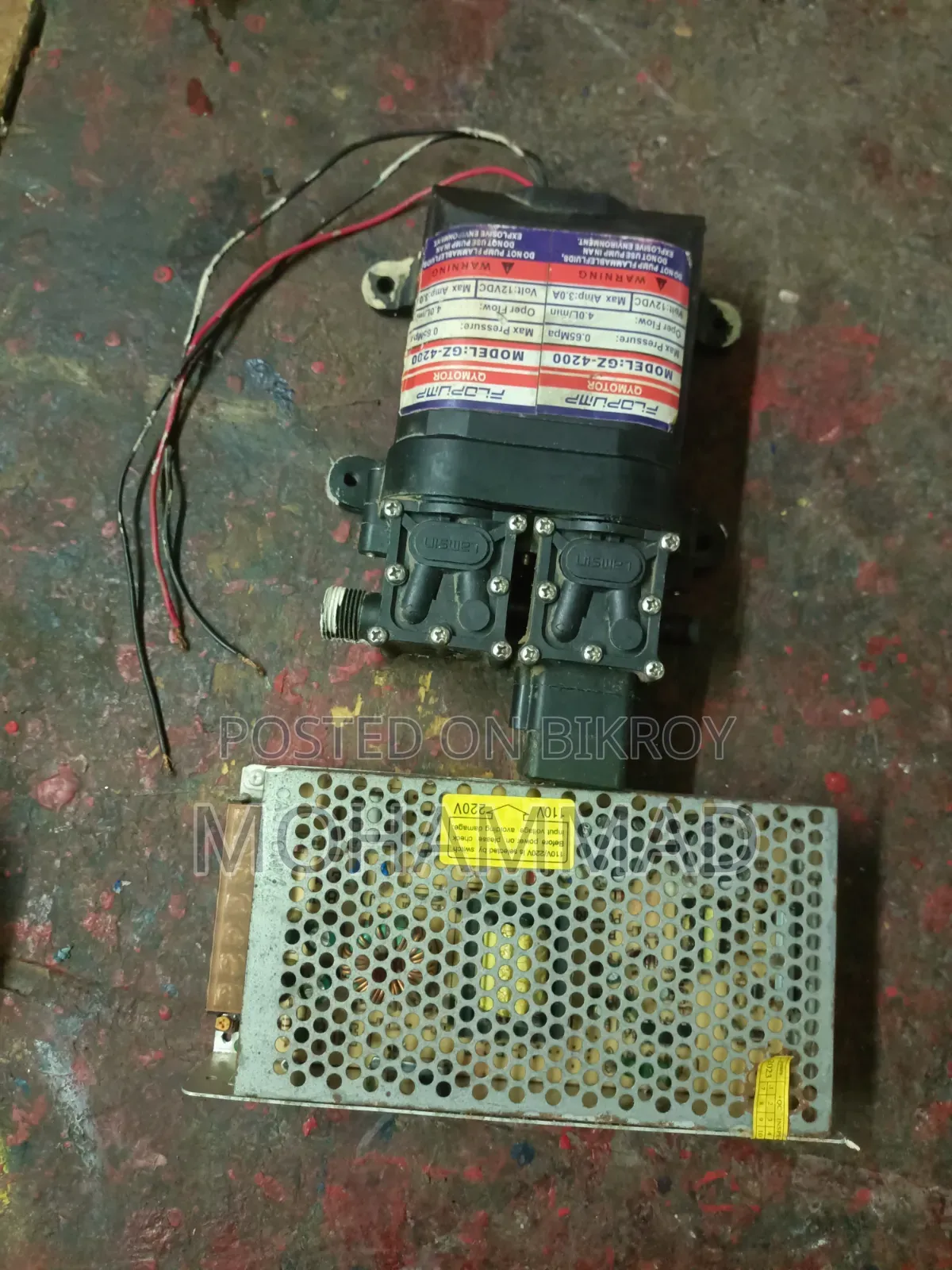 Double Motor Pump 12v to 18v DC High