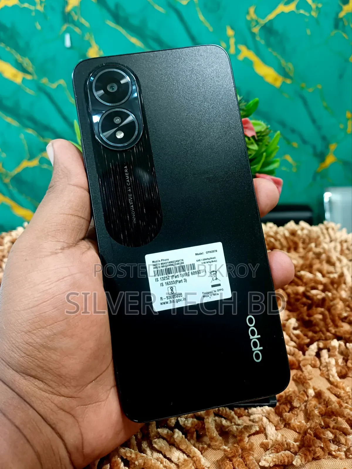 অপ্পো এ৩৮ ১২৮ জিবি কালো