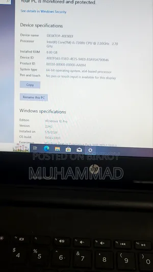 Laptop HP 240 G6 8GB Intel Core i5 HDD+SSD 256GB
