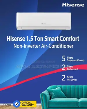 Hisense 1.5 Ton AC - Buy with confidence, take service with peace of mind.