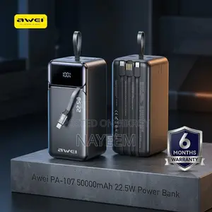 Awei PA-107 50000mAh 22.5W Power Bank