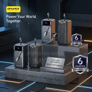 Awei PA-107 50000mAh 22.5W Power Bank