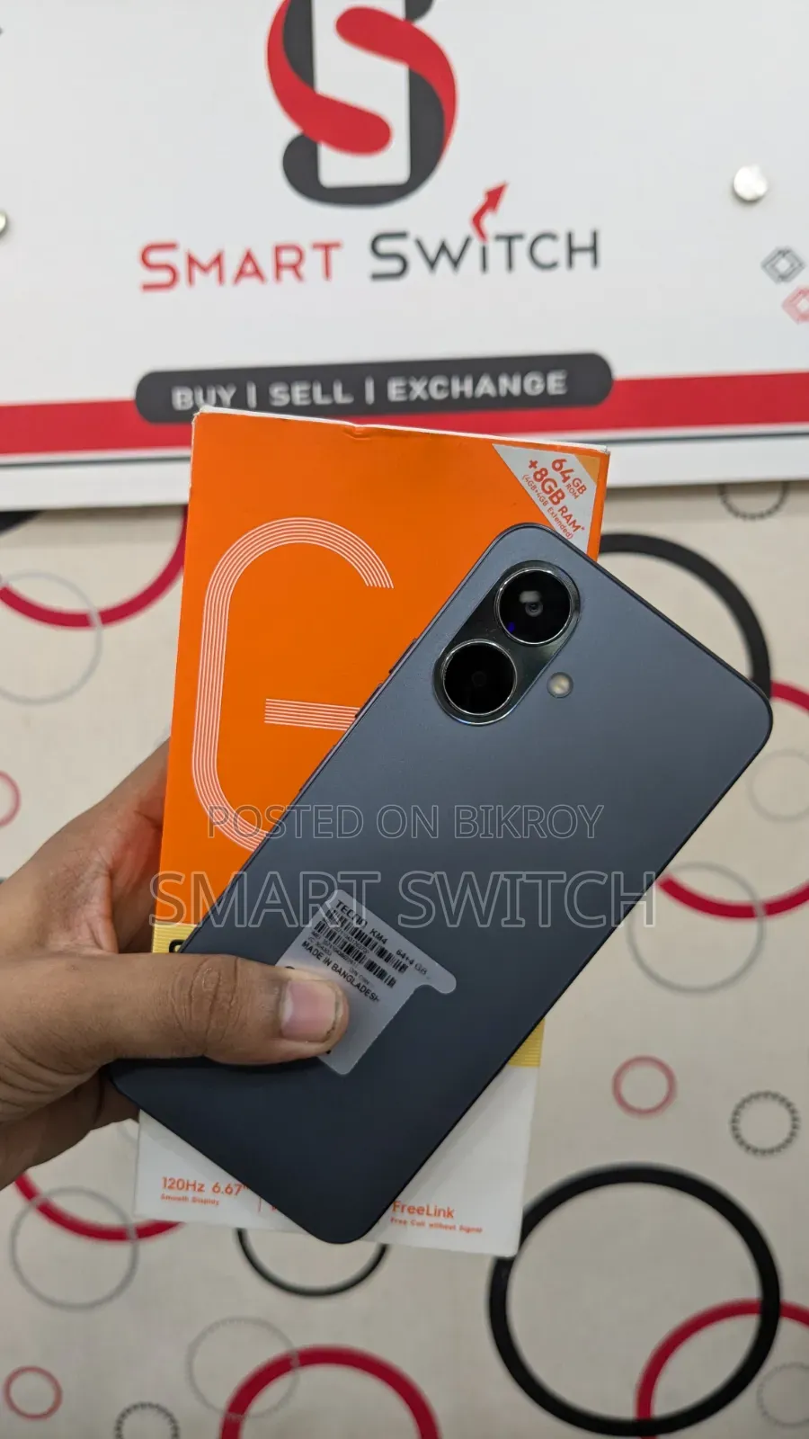 টেকনো স্পার্ক গো ২ ৬৪ জিবি ব্ল্যাক