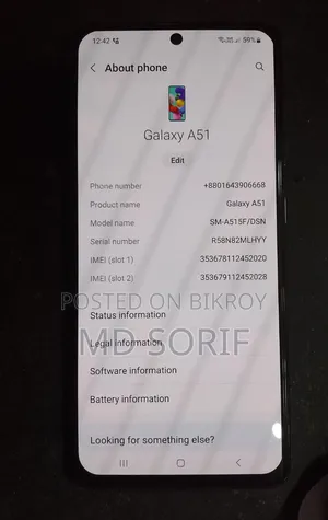 Samsung Galaxy A51 128 GB Blue