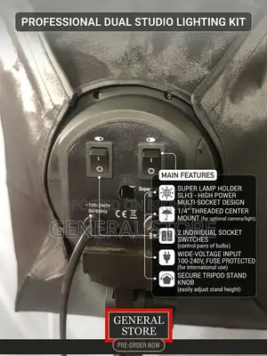 Professional Studio Softbox Lighting Kit (Dual Setup)