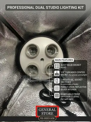 Professional Studio Softbox Lighting Kit (Dual Setup)