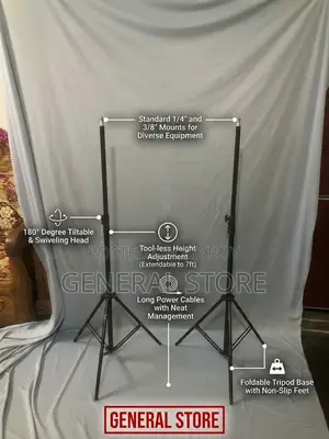 Professional Studio Softbox Lighting Kit (Dual Setup)