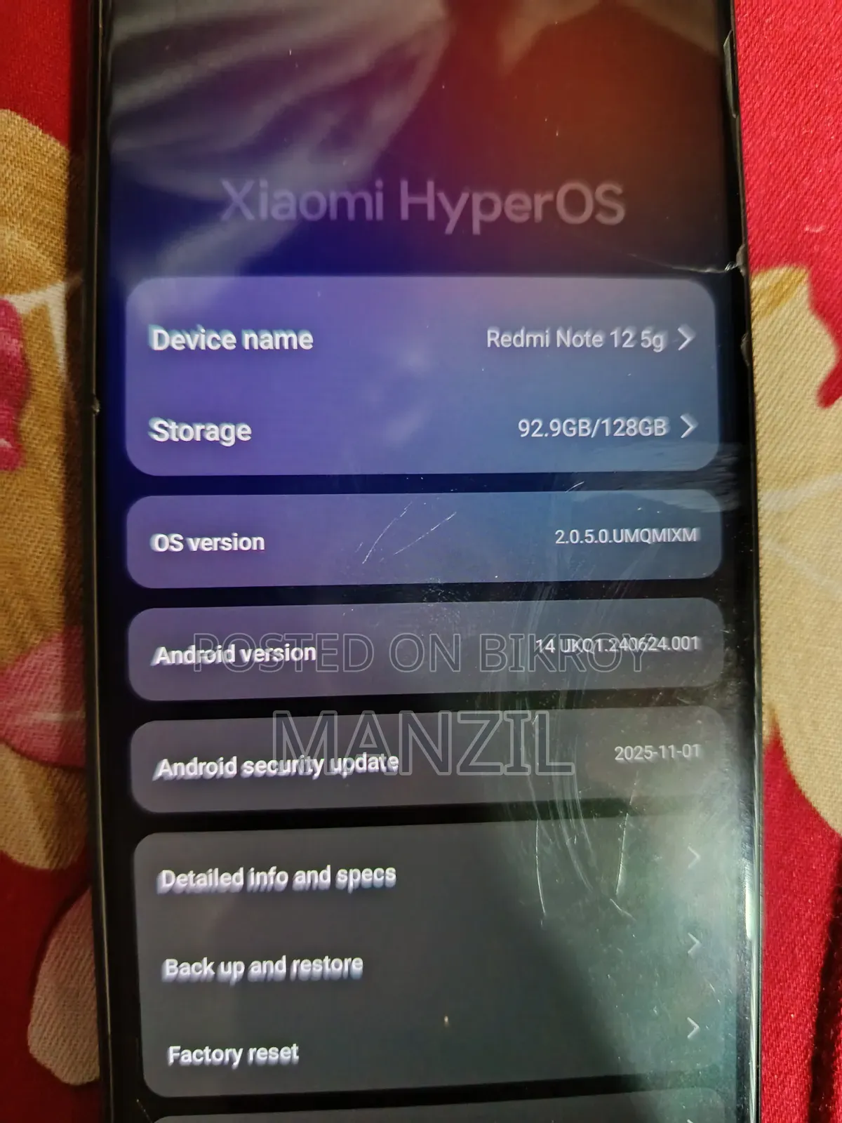 Xiaomi Redmi Note 12 128 GB Red