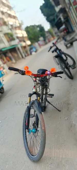 এটি একটি মডিফাইড/কাস্টমাইজড মাউন্টেন বাইক (Mtb)। এতে ফ্রন্ট সাসপেনশন