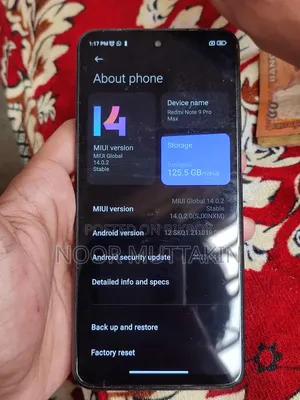 Xiaomi Redmi Note 9 Pro Max 128 GB Blue