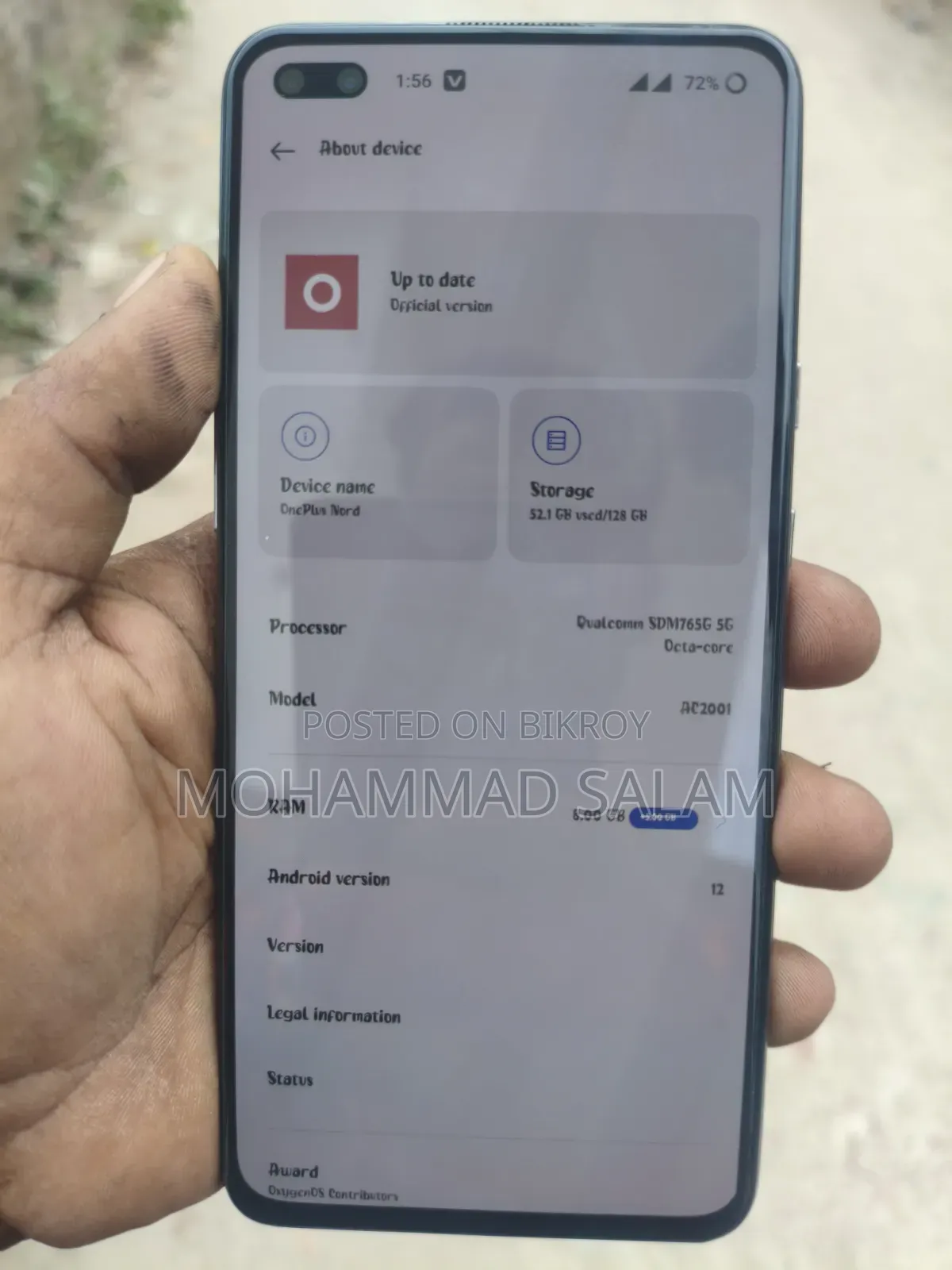 OnePlus Nord 128 GB Blue
