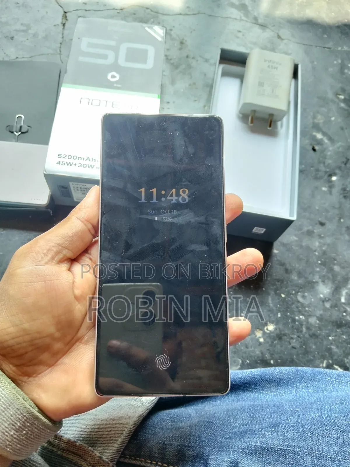ইনফিনিক্স নোট ৫০ ৪জি ২৫৬ জিবি গ্রে