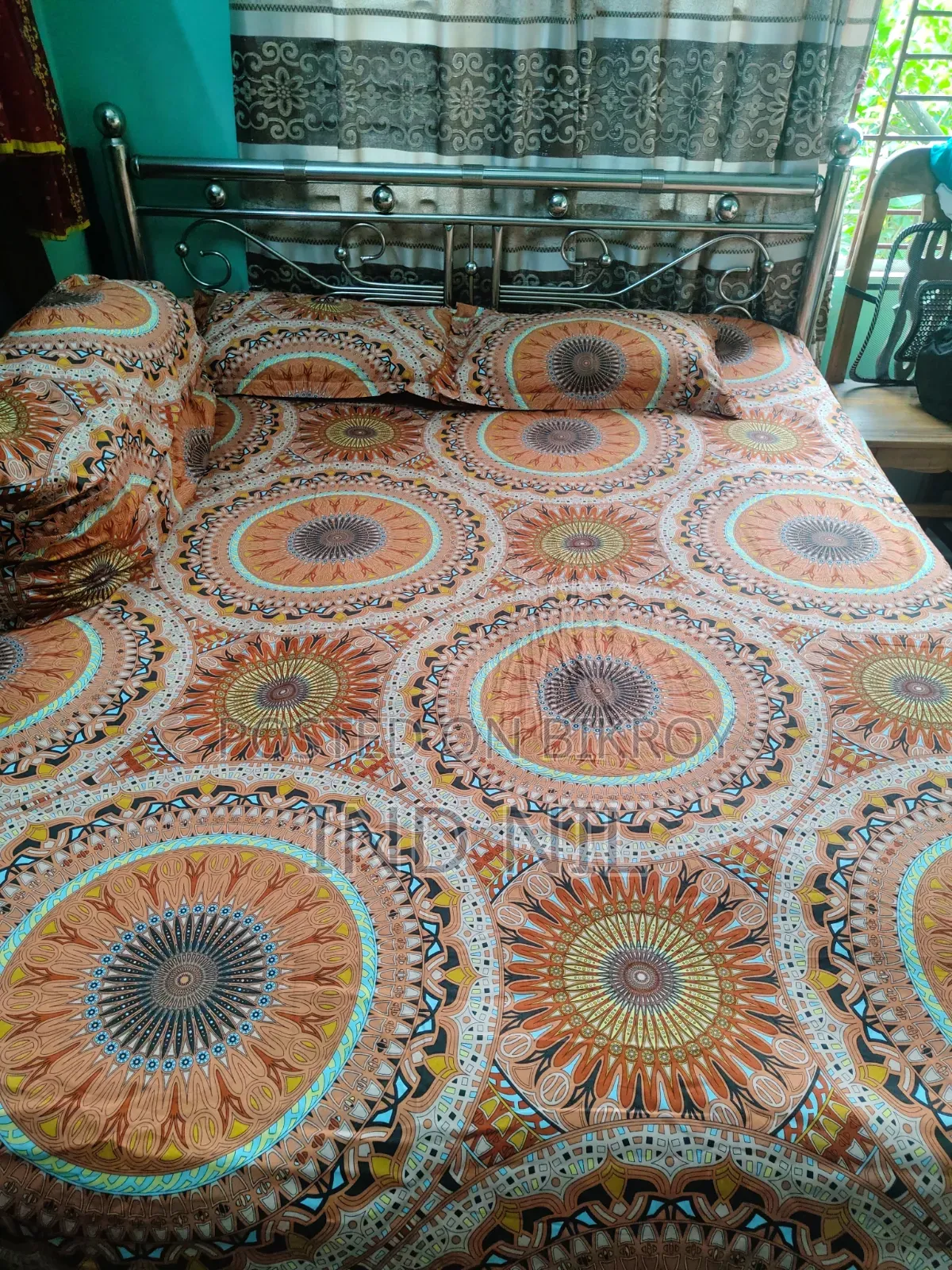 6ft X 7ft Heavy Stainless Steel (SS) Double Bed / Khat (Like New)