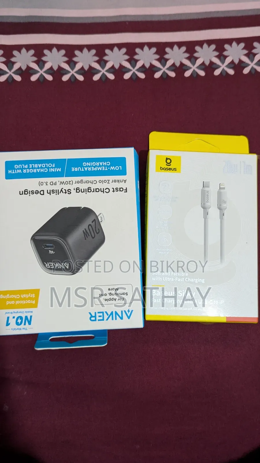 Anker charger for Apple, used by myself for 1-2 months