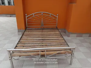 Emergency basis, steel bed to be sold at a very low price.
