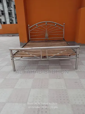 Emergency basis, steel bed to be sold at a very low price.