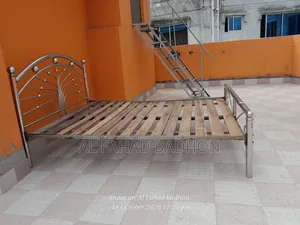 Emergency basis, steel bed to be sold at a very low price.