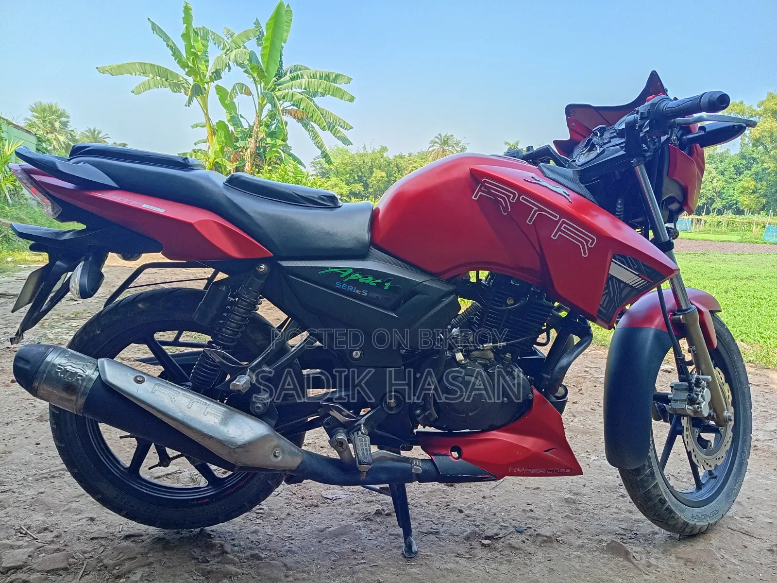 TVS Apache RTR 160 2v Refresh X-connect 2020 Red