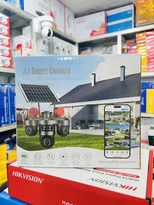 AI Smart Solar CCTV Camera – Full HD, 360° View & Color Night Vision