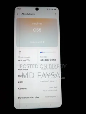 Realme C55 128 GB Black