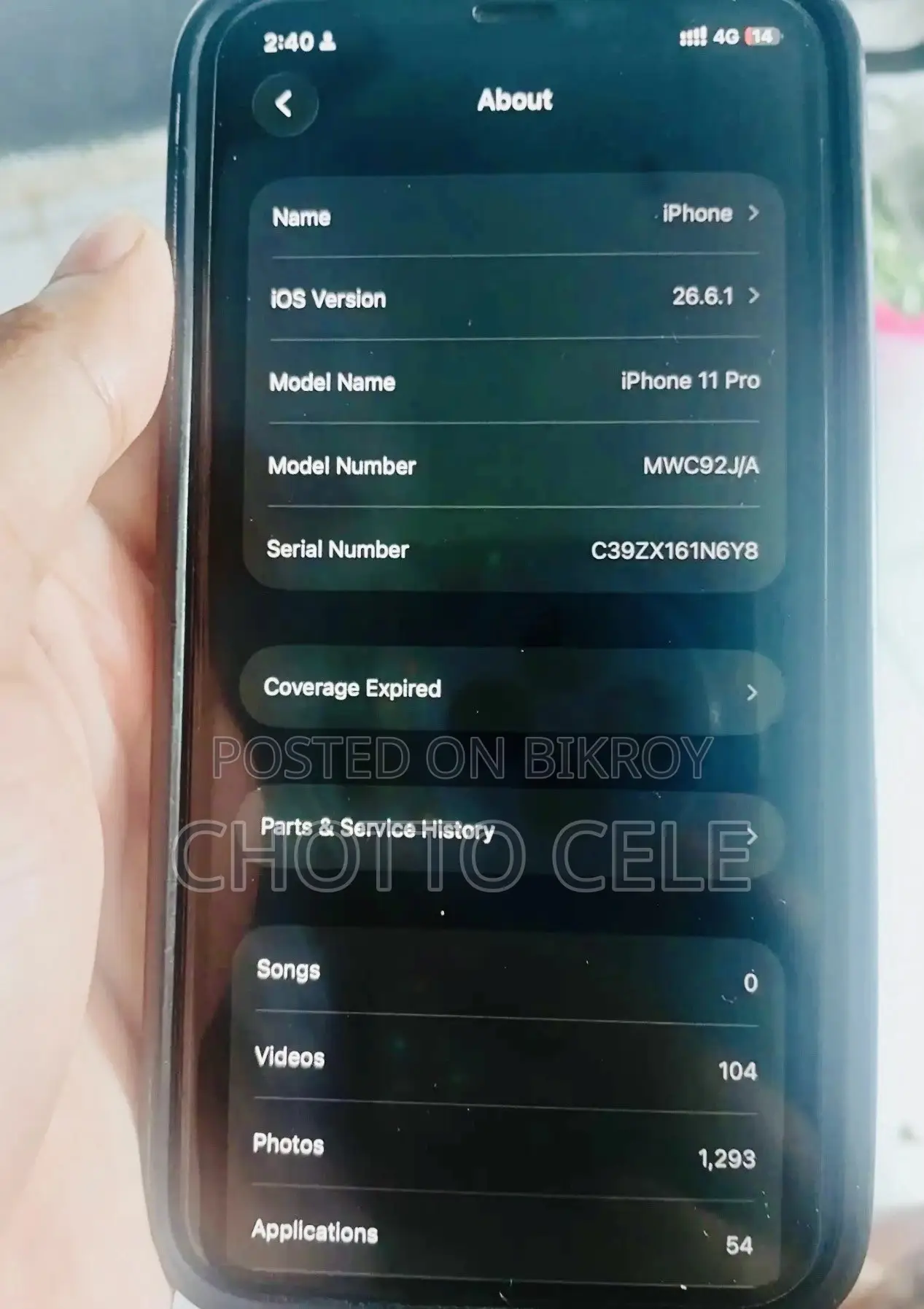 Apple iPhone 11 Pro 256 GB Rose Gold